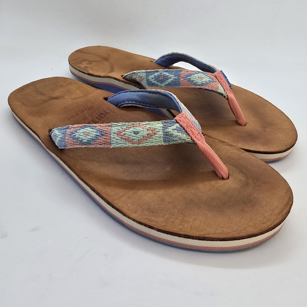 Peter Millar Hari Mari Flip-Flop Leather Sandals